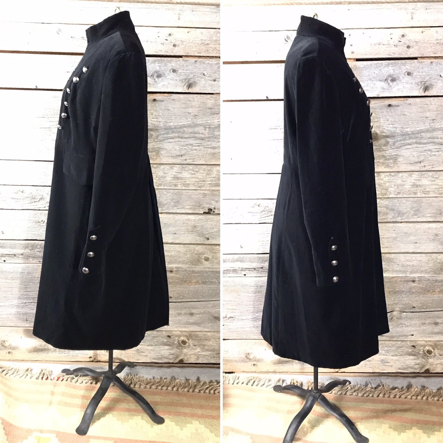 BRANDON THOMAS Black Coachman’s Coat