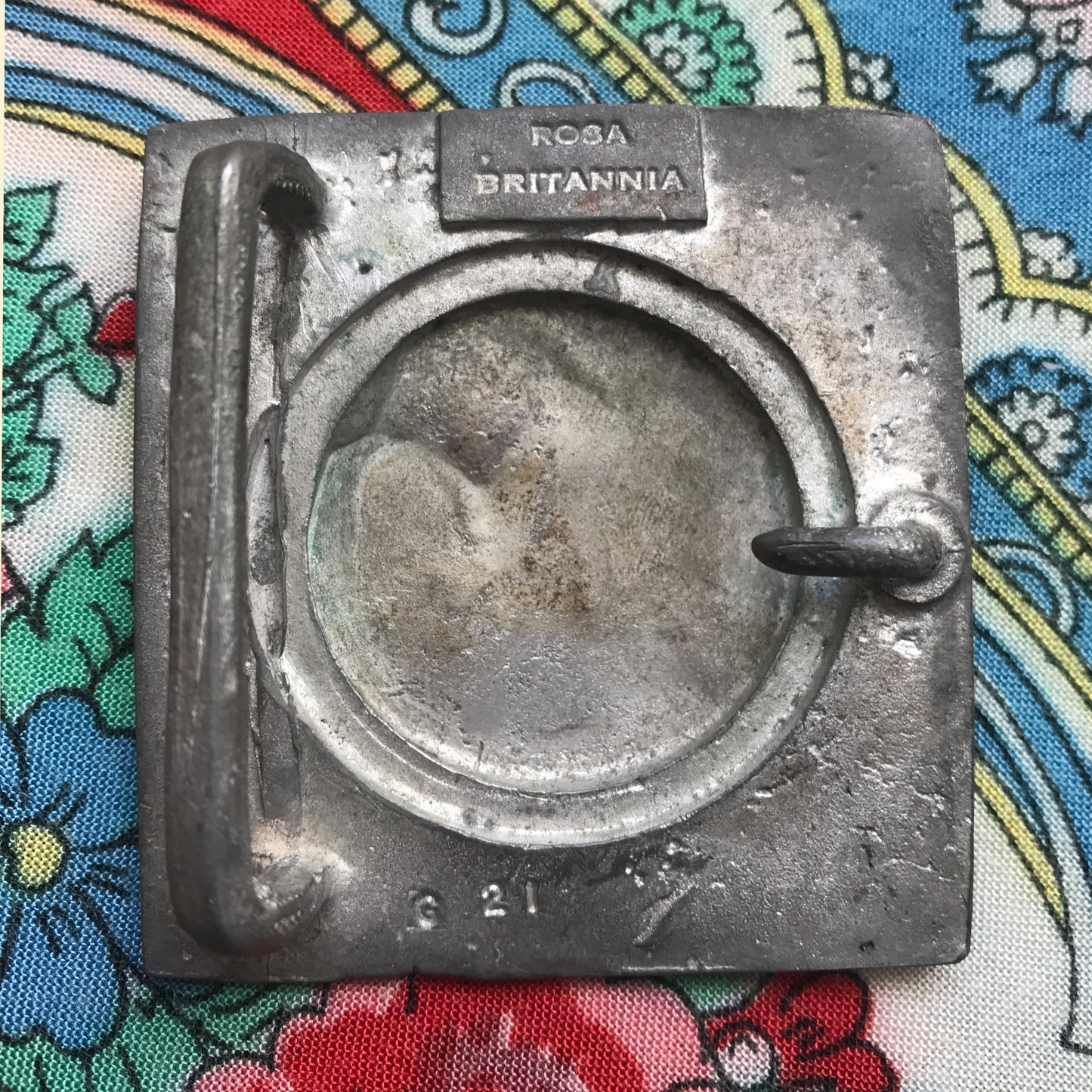 Art Nouveau Britannia Metal Belt Buckle