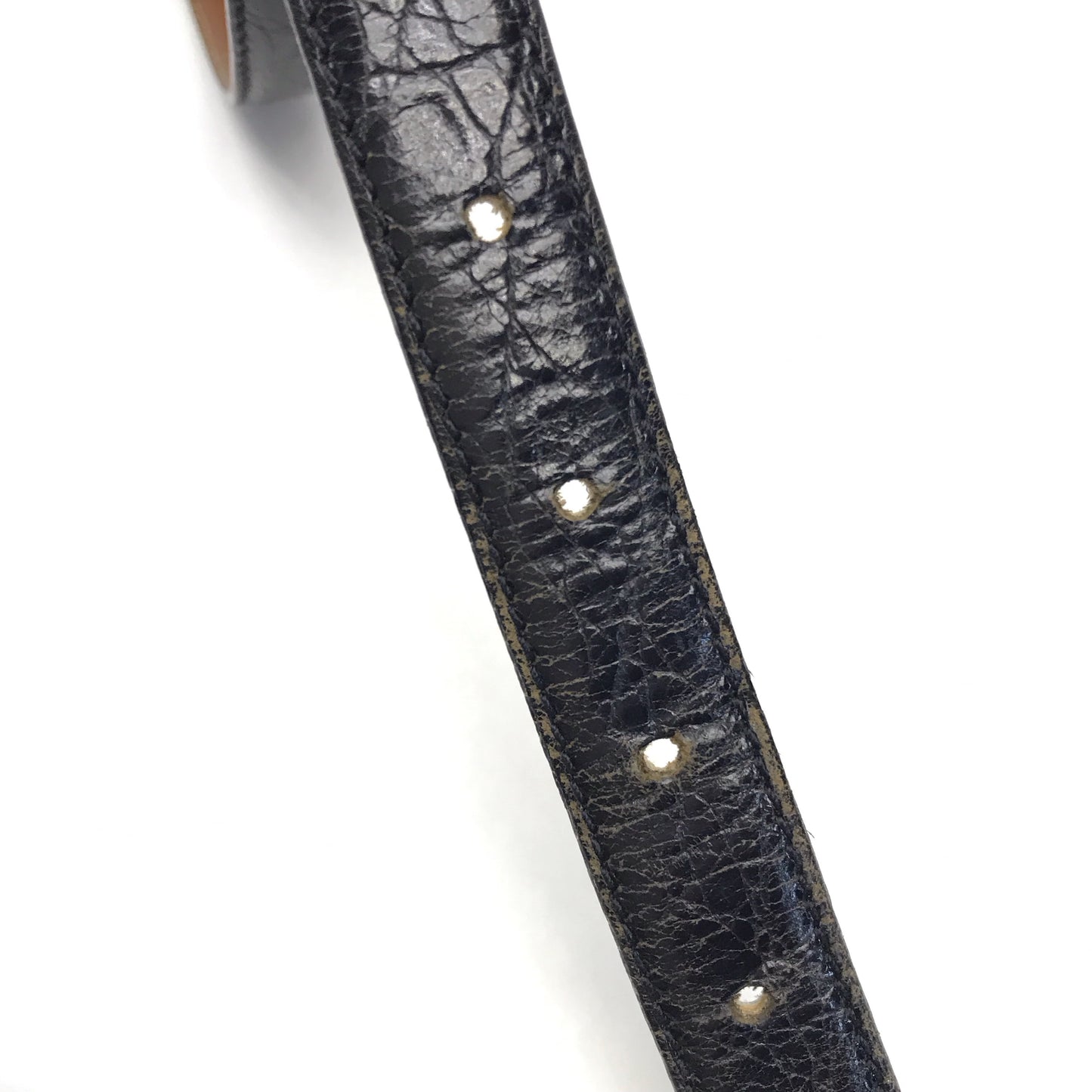 Emporio Armani Black Leather Belt