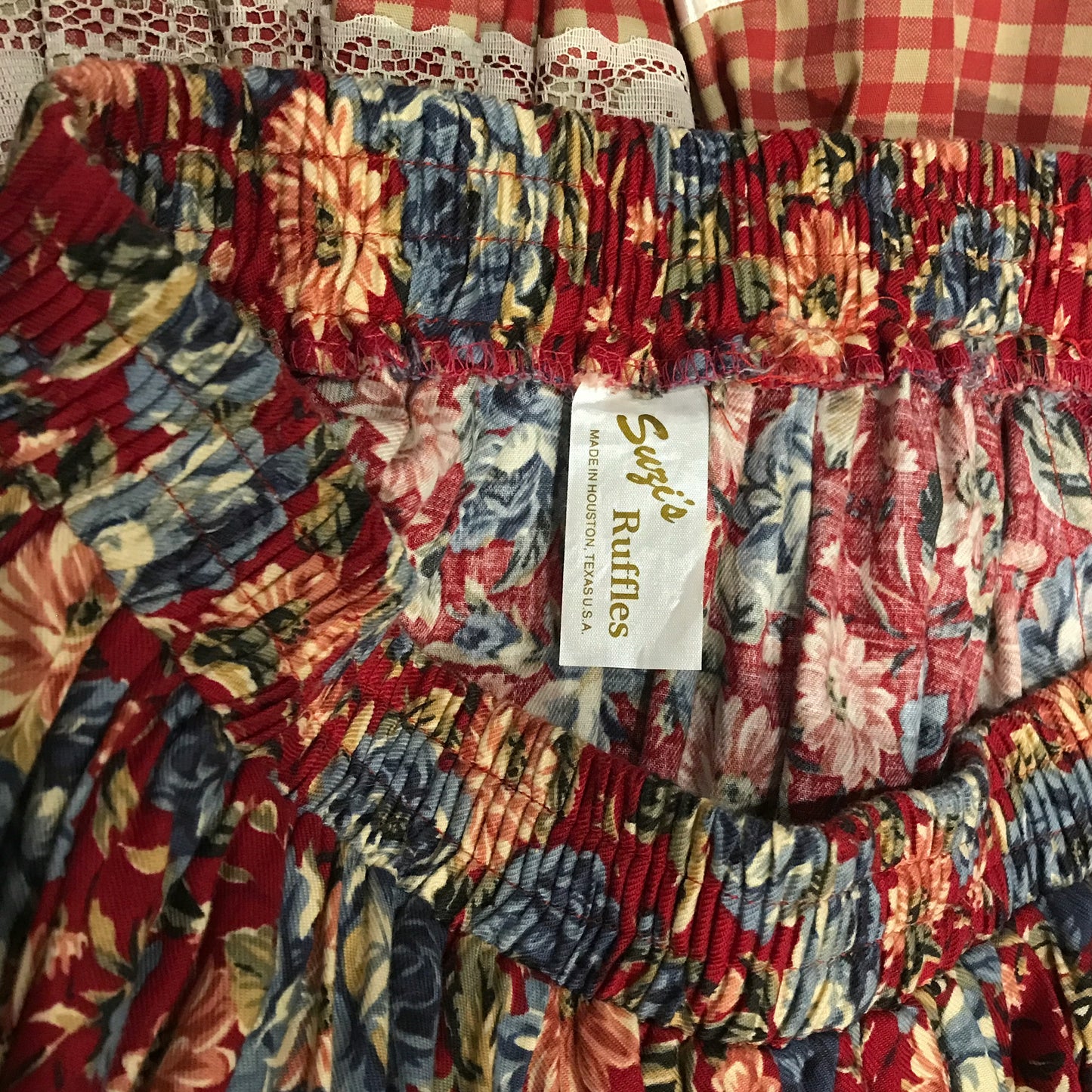 Square Dancing Skirt, Susie’s Ruffles, Size L/XL