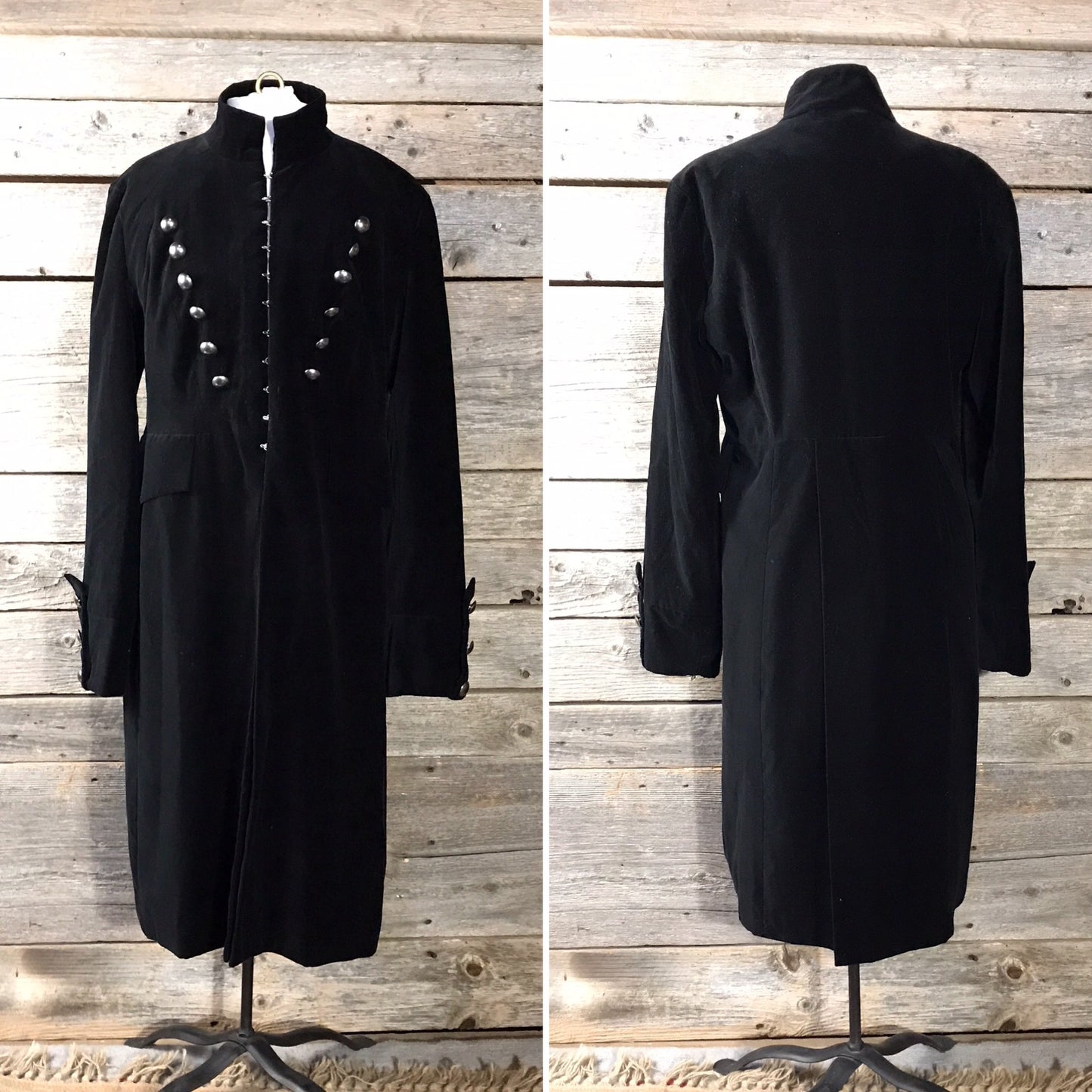 BRANDON THOMAS Black Coachman’s Coat