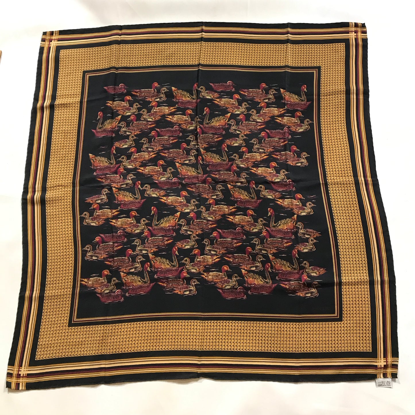 Mantero Ducks Silk Scarf