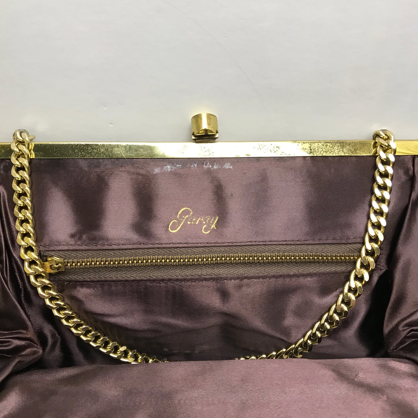 Chenille Tapestry Style Purse, Carpet Bag, circa 1950s, Garay & Co. (1937-1981)