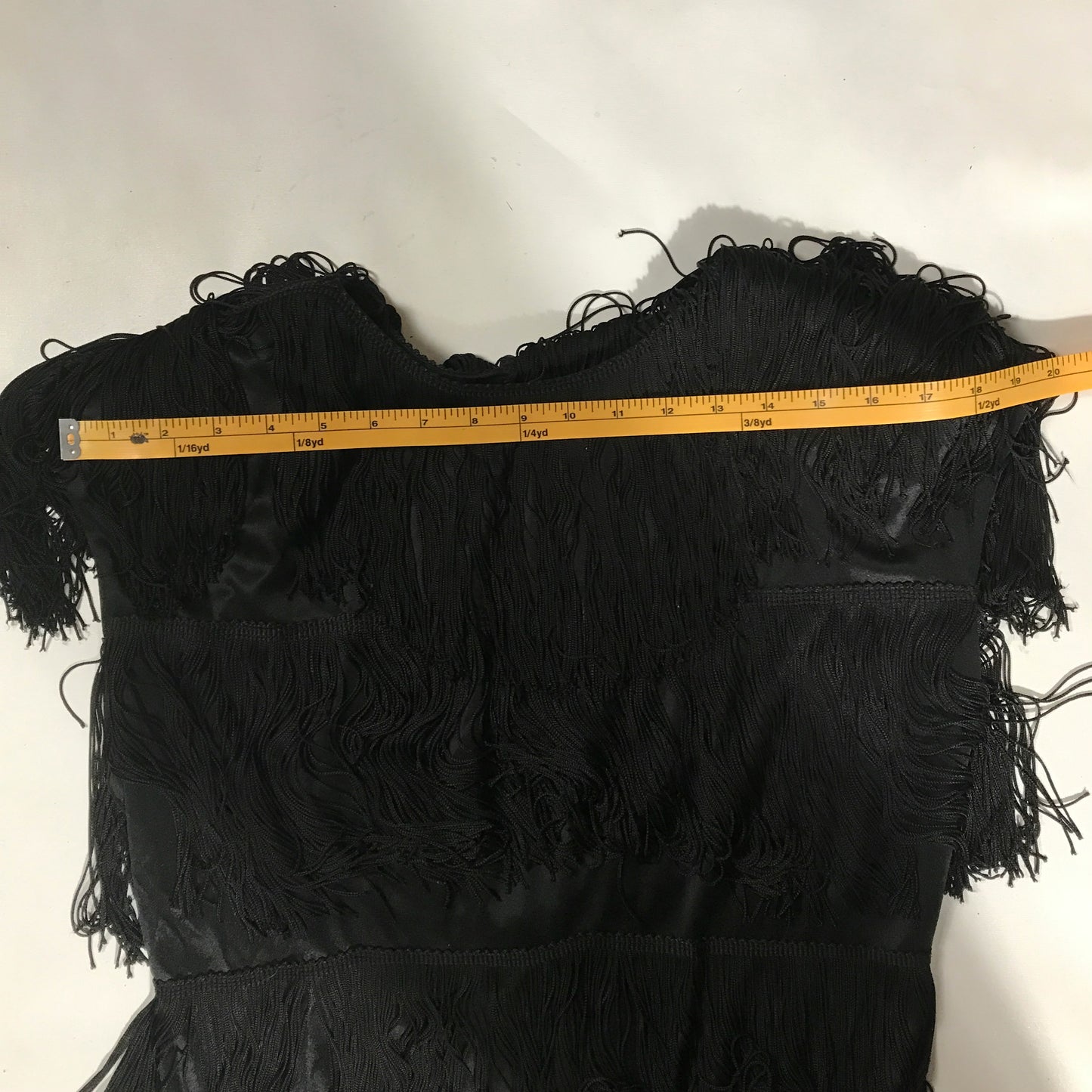 Black Flapper Style Fringe Dress