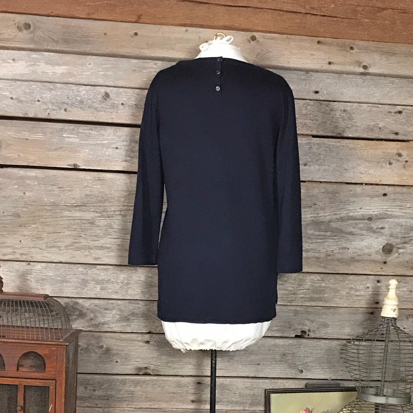 Talbot’s Dark Blue and Red Sweater, Size L