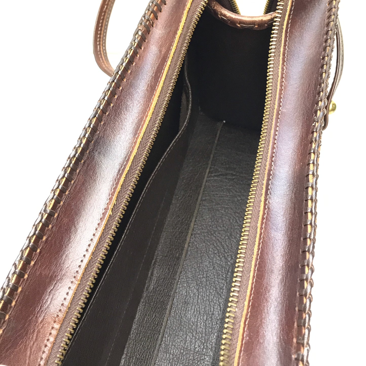 Tooled Leather Purse, Double Handled