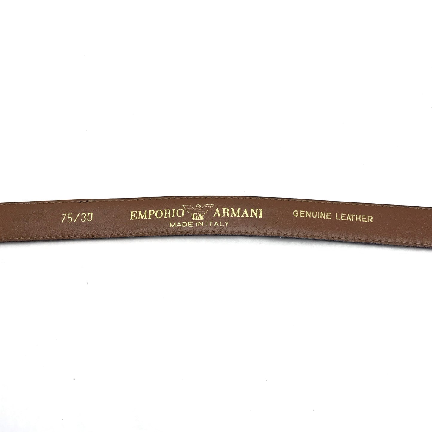 Emporio Armani Black Leather Belt