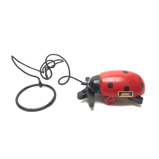 Brio Ladybug Pull Toy, Made in Sweden