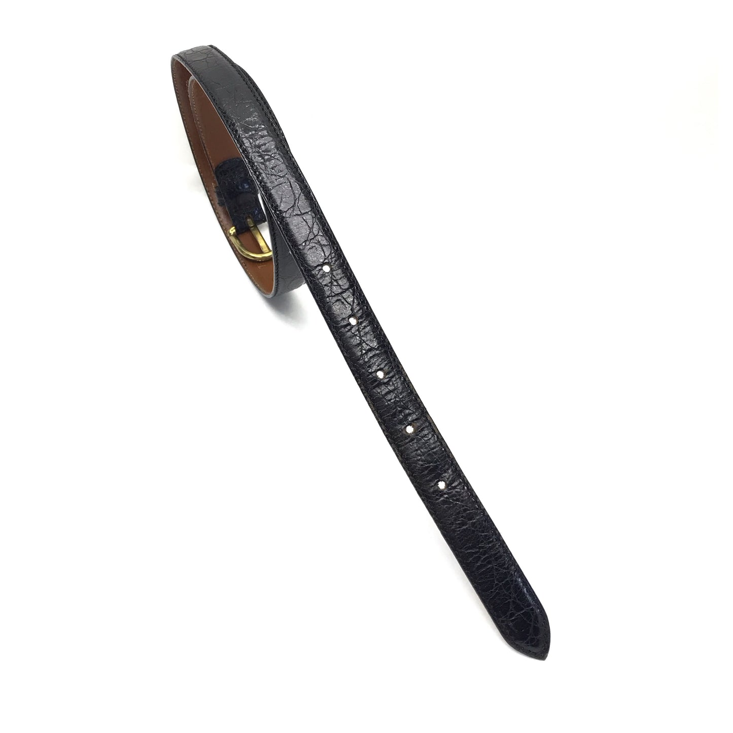Emporio Armani Black Leather Belt