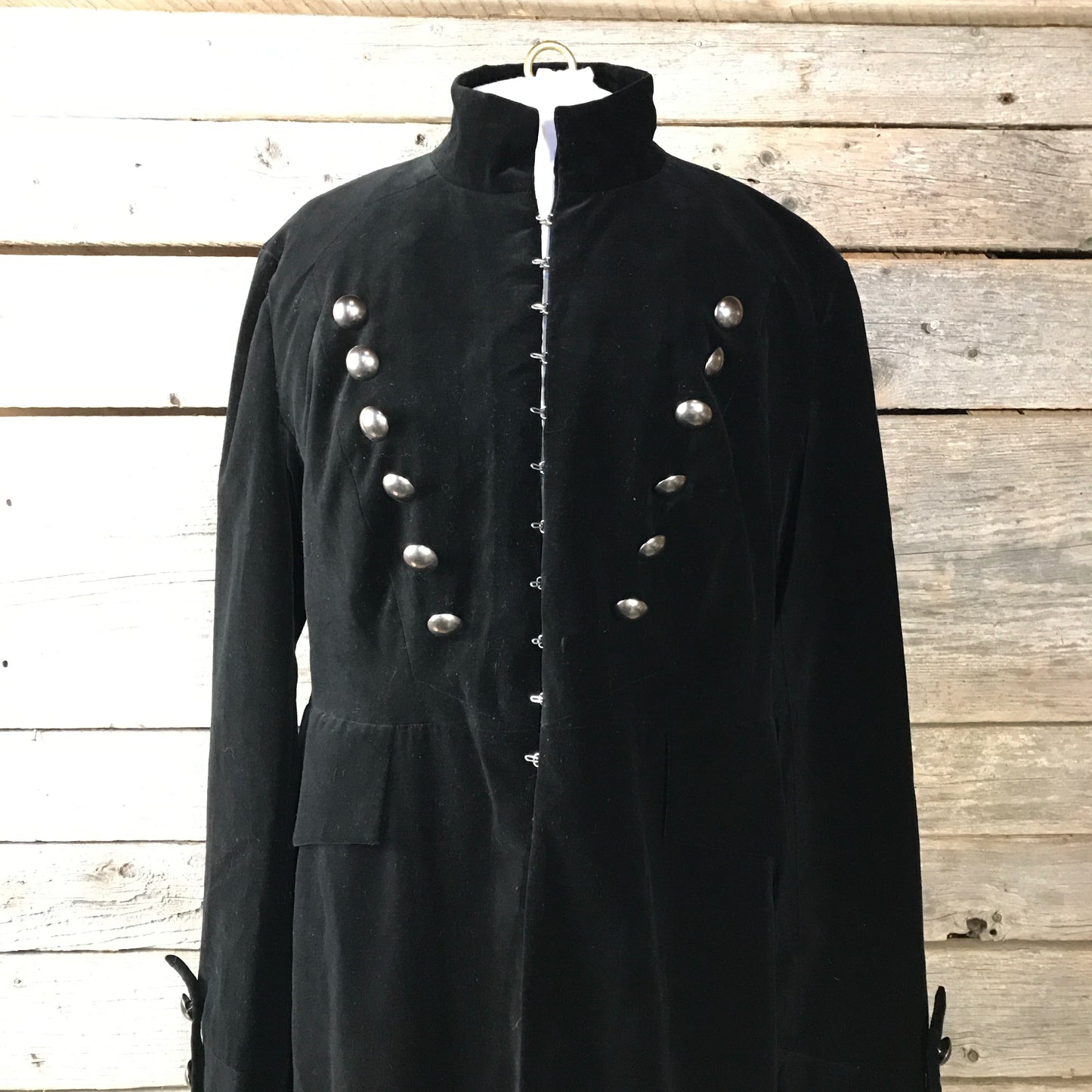 BRANDON THOMAS Black Coachman’s Coat