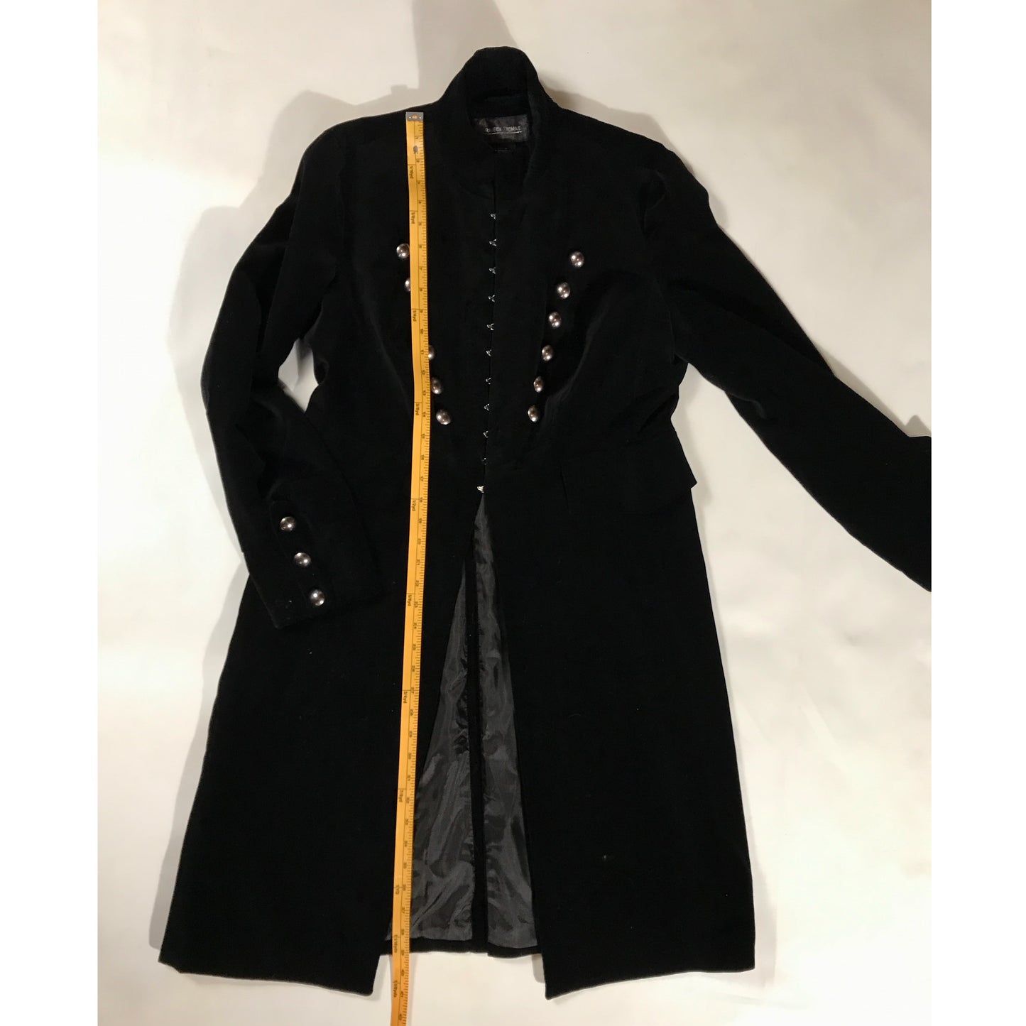 BRANDON THOMAS Black Coachman’s Coat