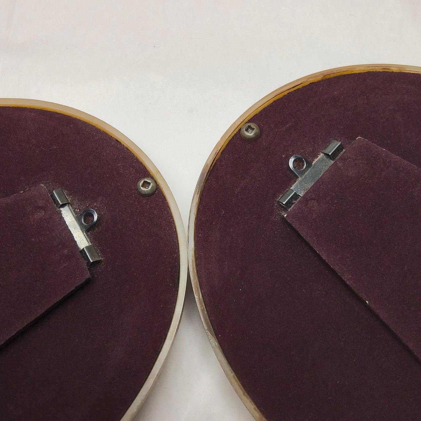 2 French-Style Tapestry Pictures in Gold Plastic Frames