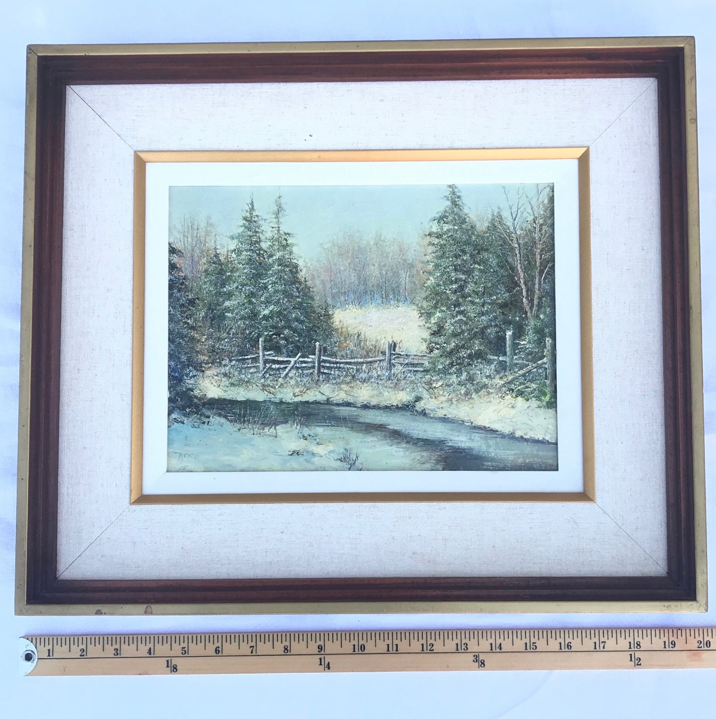 Original Signed Oil Painting, Matthew F. Kousal, “The Early Winter” (1986)