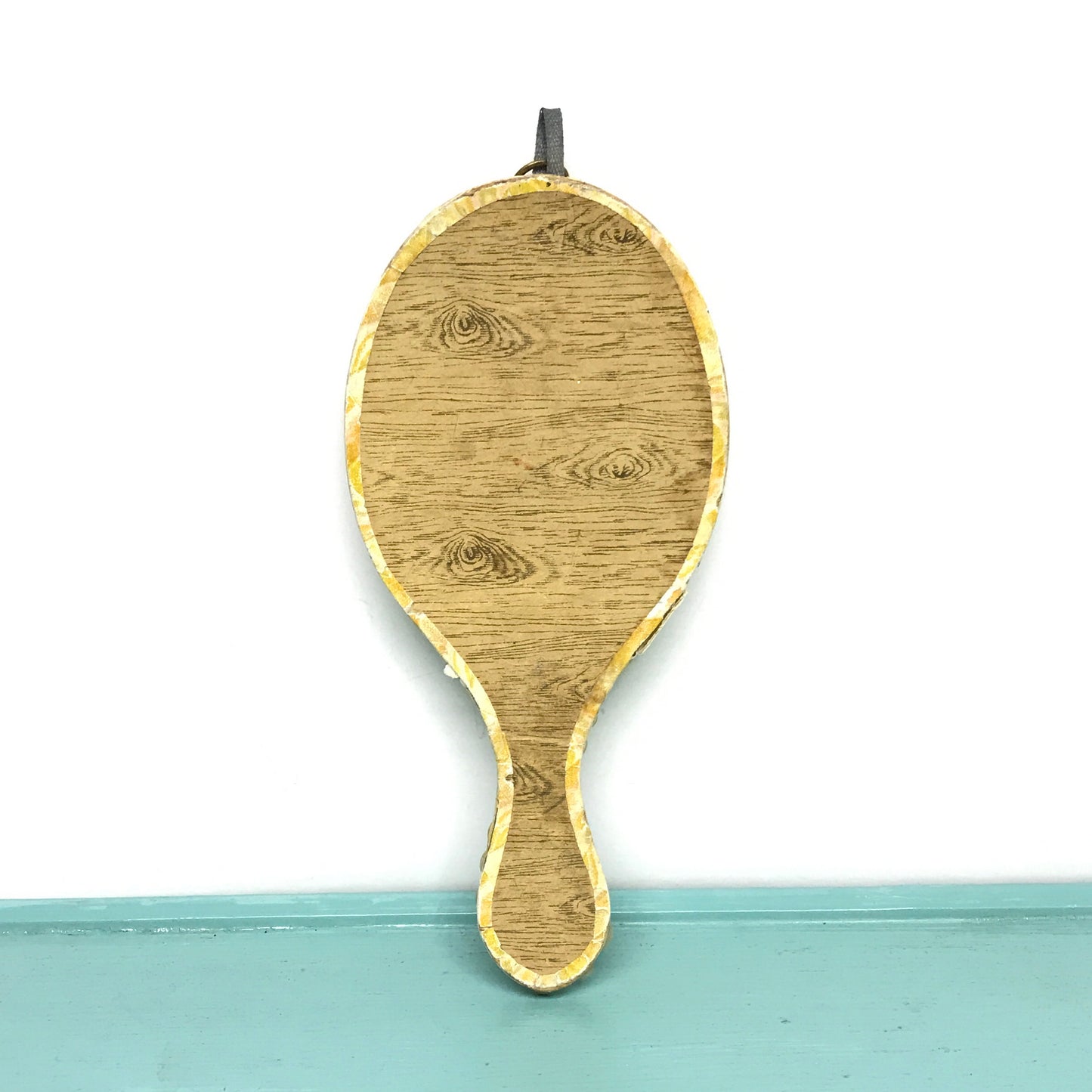 Victorian Shell Mirror, Hanging Hand Mirror