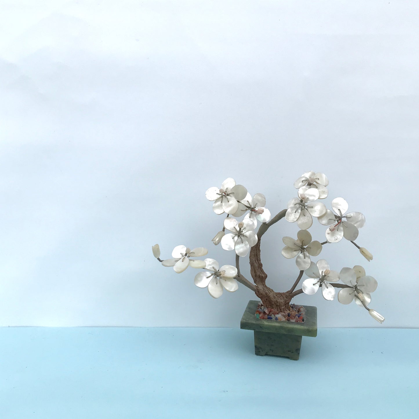 Stone and Mother of Pearl Miniature Cherry Blossom Tree