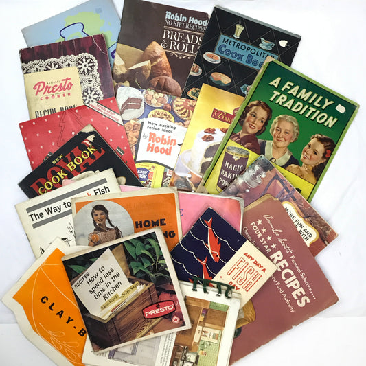 Large Lot of Vintage Recipe Booklets, 1950s-1980s, Vintage Ephemera, Scrapbooking, Junk Journalling