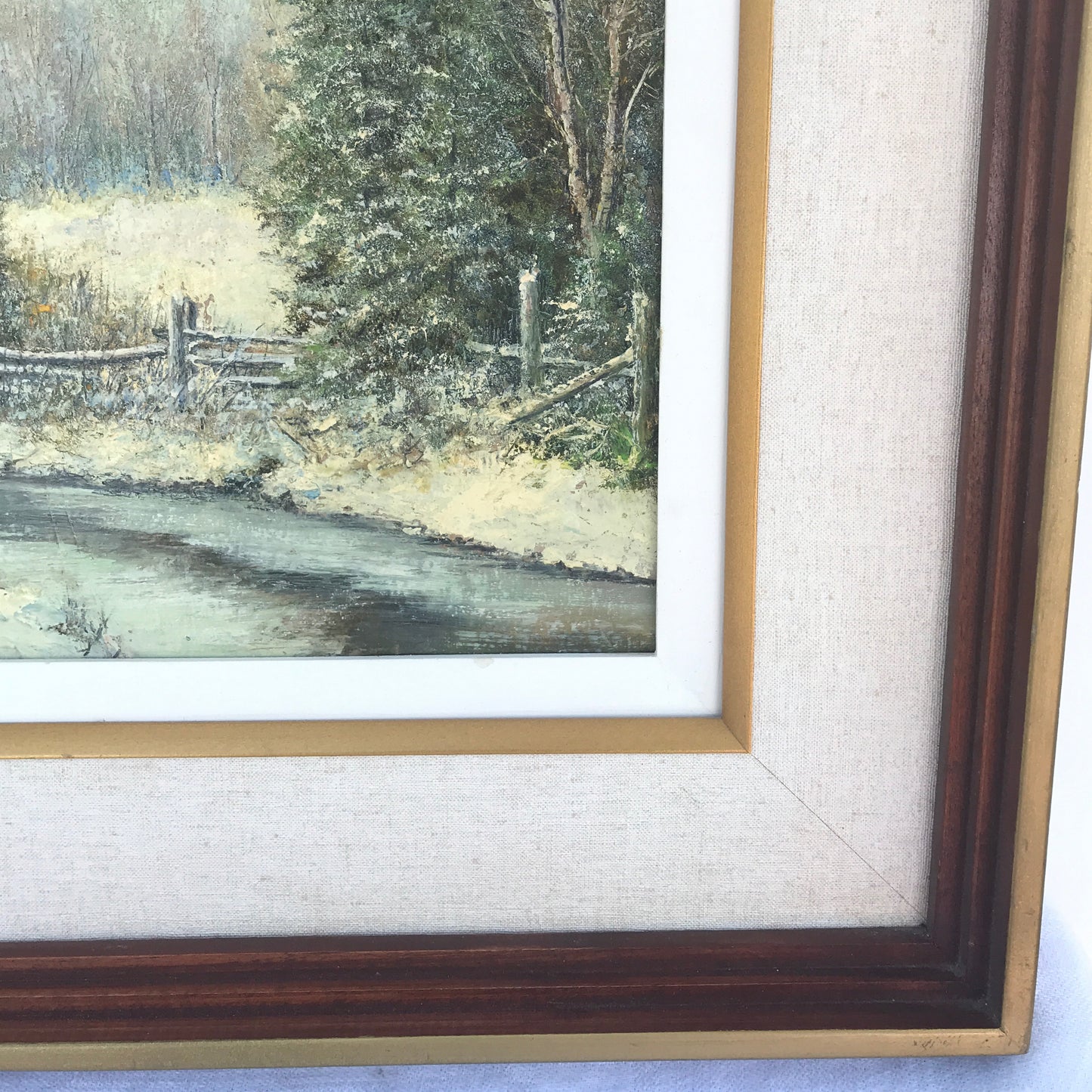 Original Signed Oil Painting, Matthew F. Kousal, “The Early Winter” (1986)