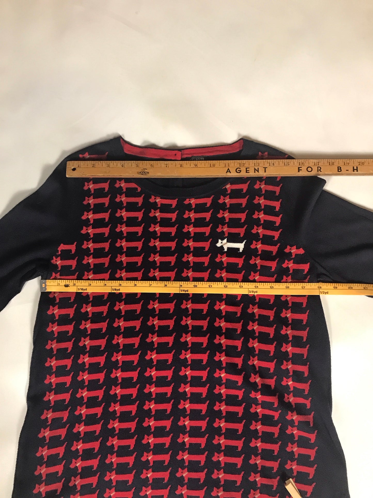 Talbot’s Dark Blue and Red Sweater, Size L
