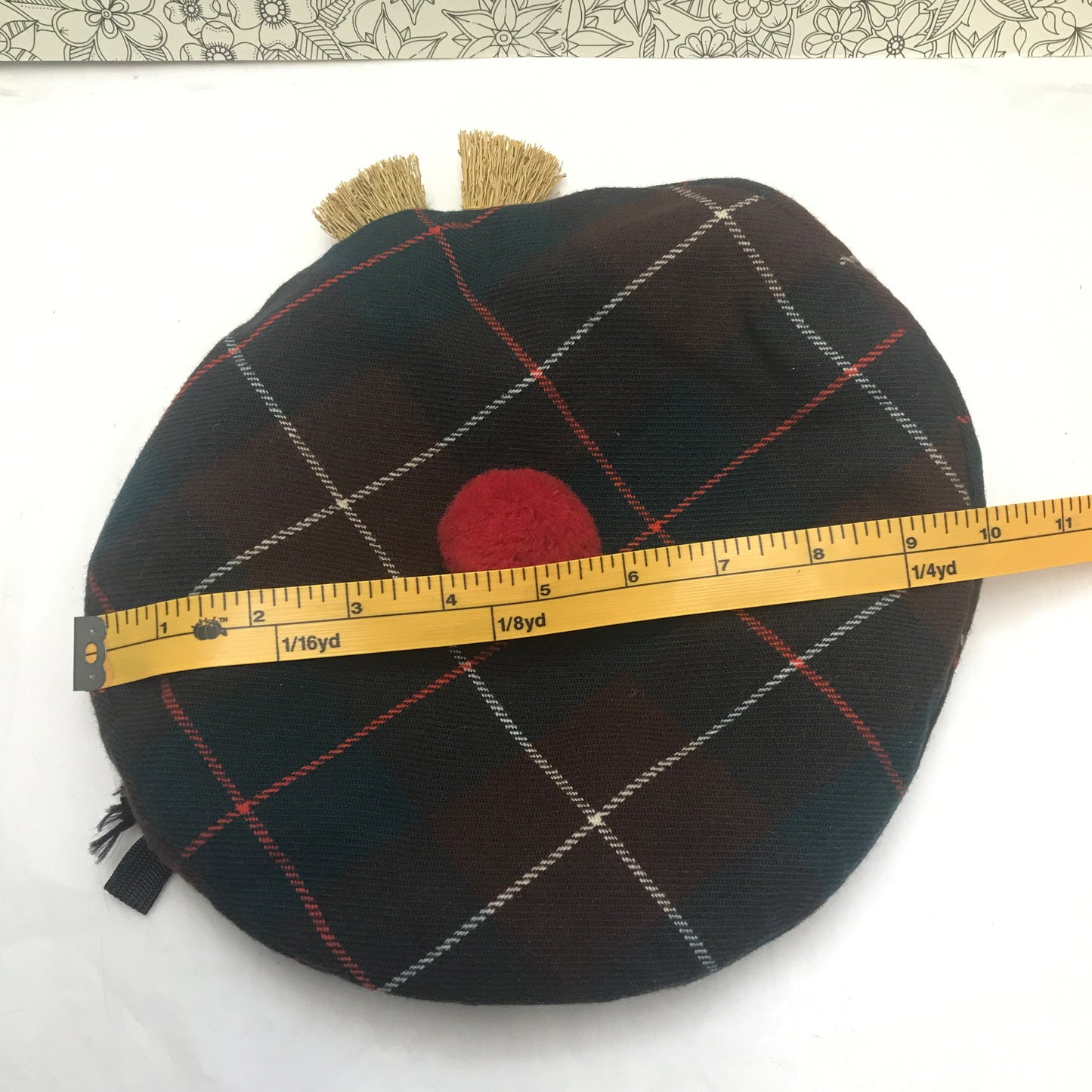 Vintage Plaid Tam, Tartan Hat, Hunting McKinnon, Curling Memorabilia