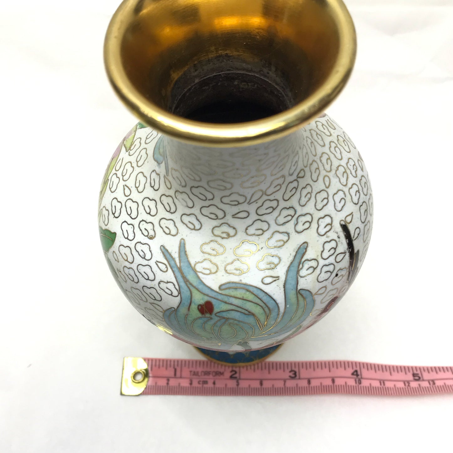 Chinese Cloisonné Vase, 6 inches