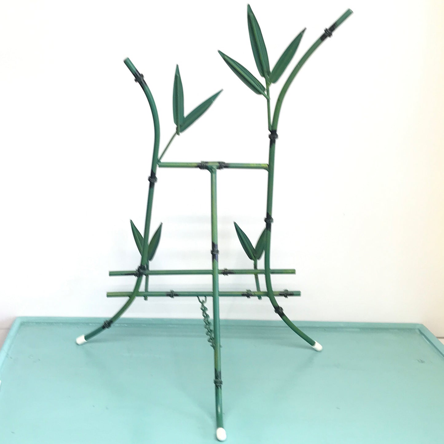 Bamboo Inspired Metal Picture Stand