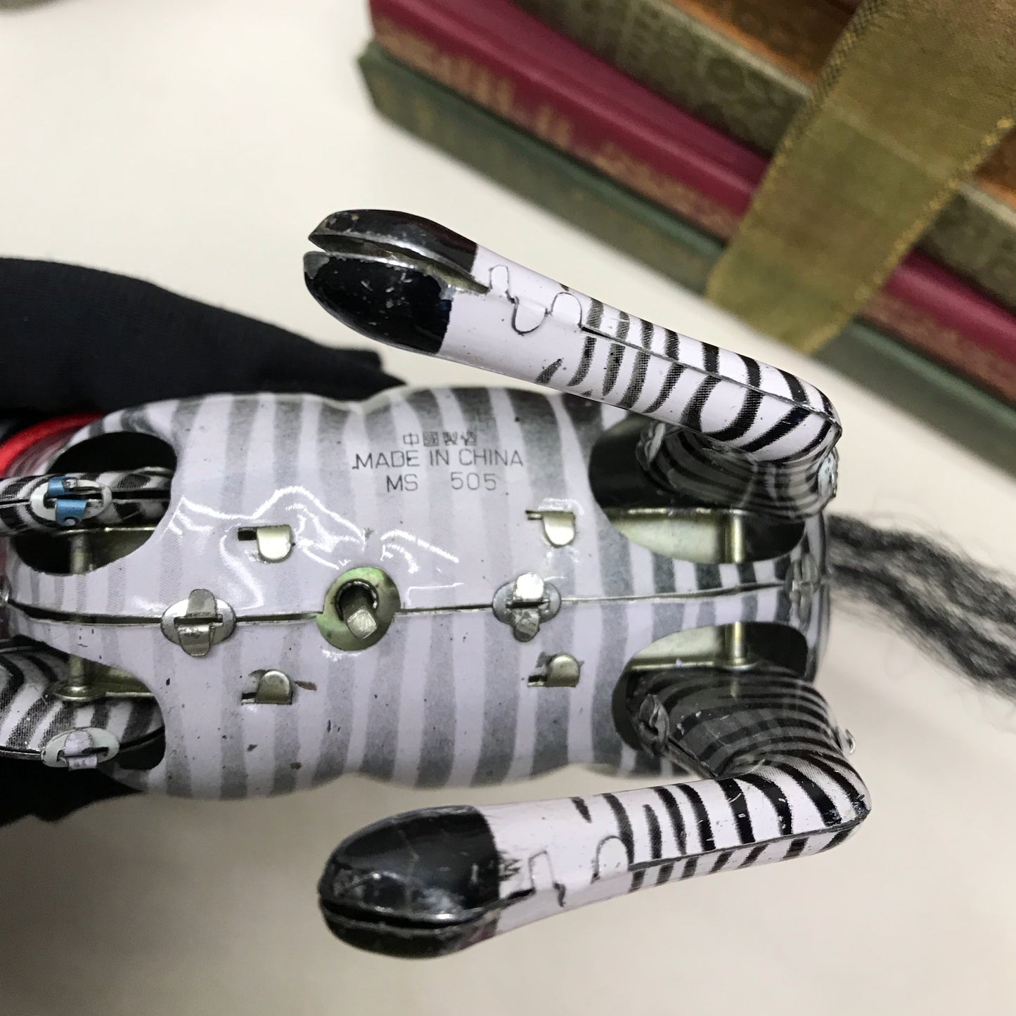 Tin Toy Wind Up Zebra (Non-Functional)