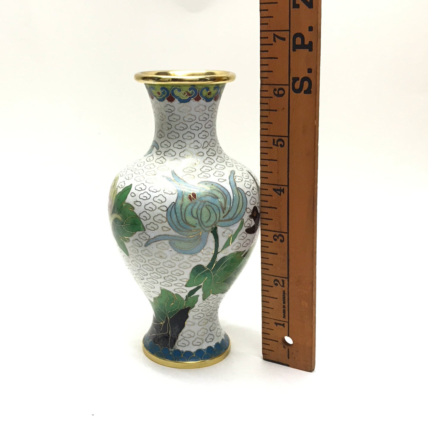 Chinese Cloisonné Vase, 6 inches