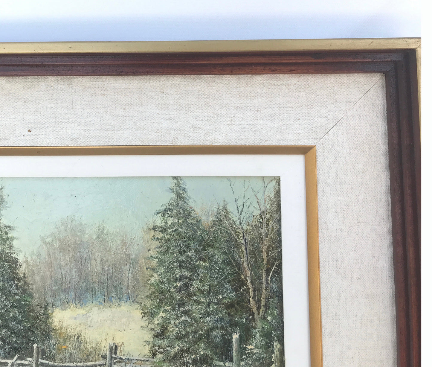 Original Signed Oil Painting, Matthew F. Kousal, “The Early Winter” (1986)