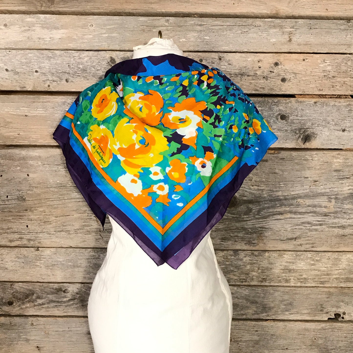 Jehan de Fabregues Floral Scarf