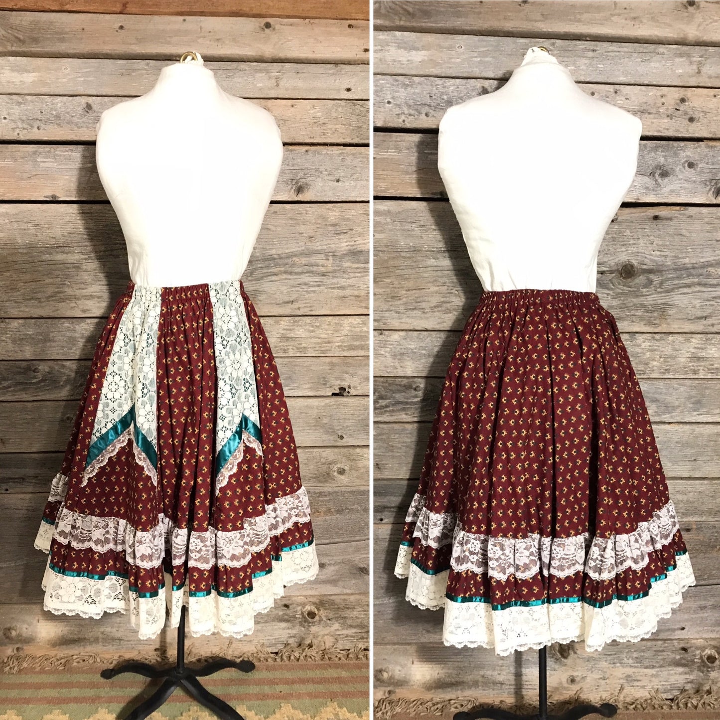 Square Dancing Skirt, Pitchfork Brand, Size L