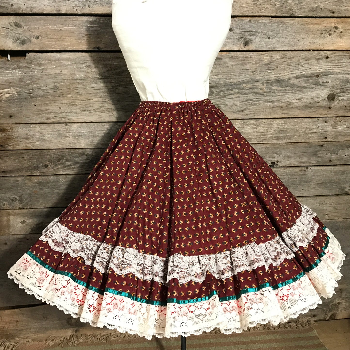 Square Dancing Skirt, Pitchfork Brand, Size L