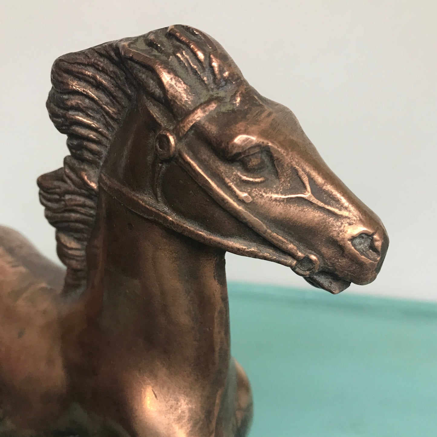 Mid Century Copper Horse Figurine