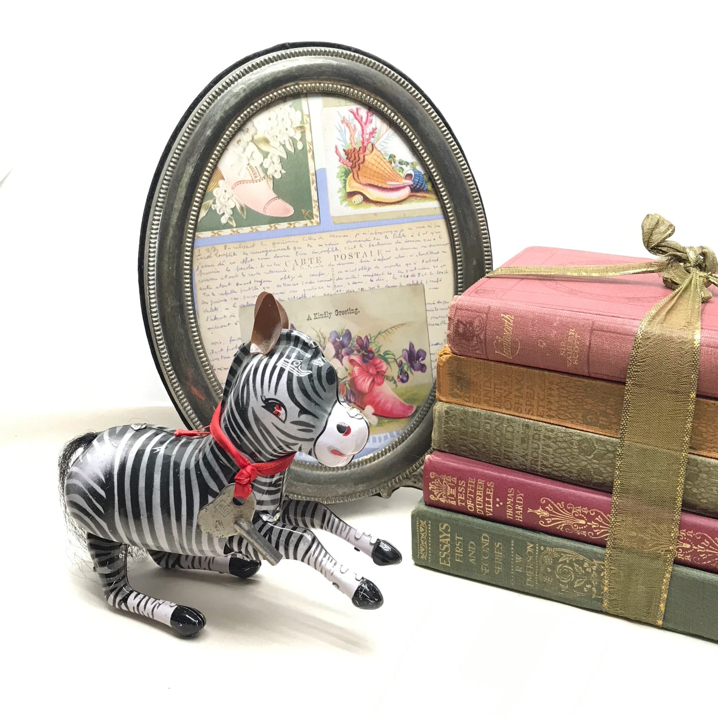 Tin Toy Wind Up Zebra (Non-Functional)