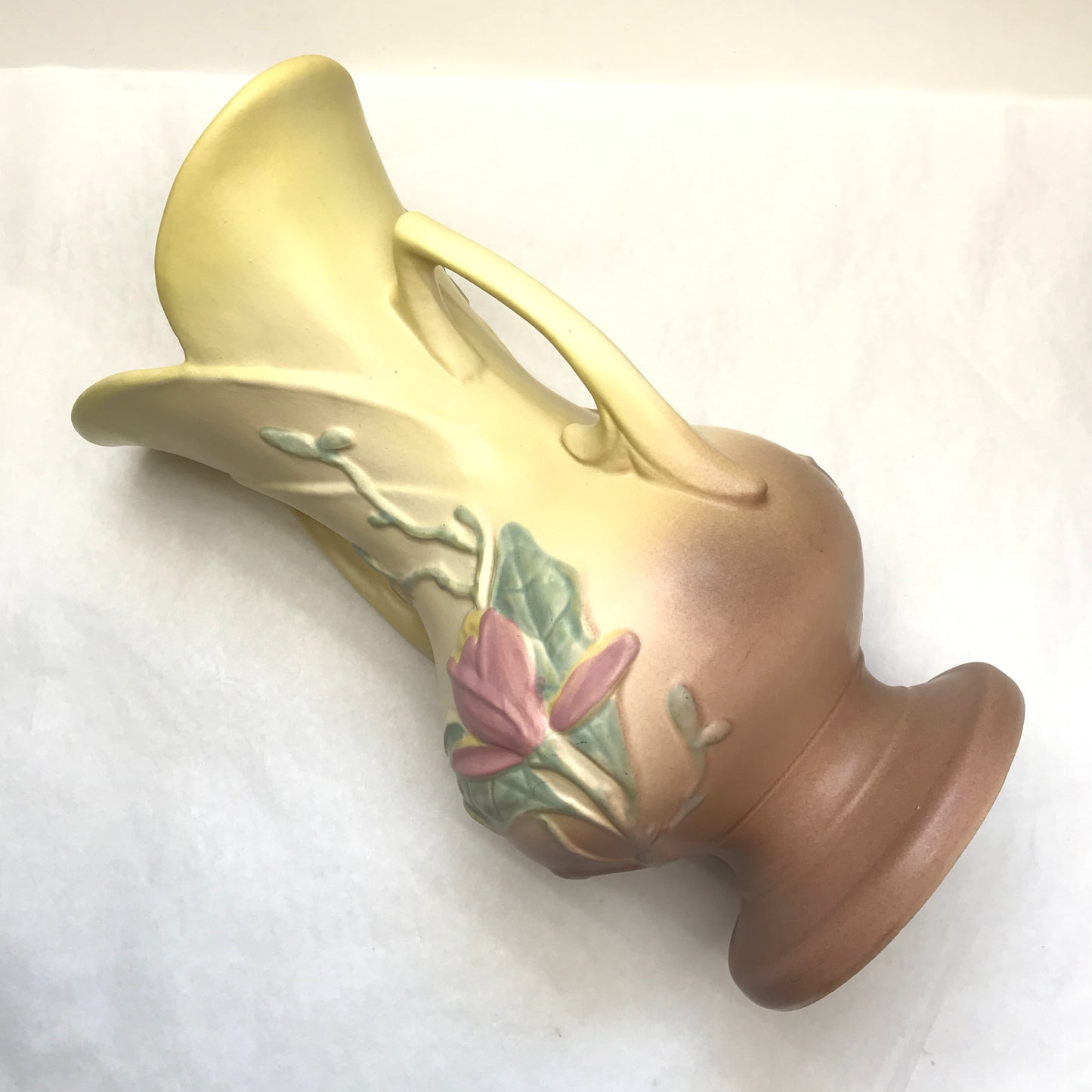 Hull Pottery Yellow Magnolia Vase