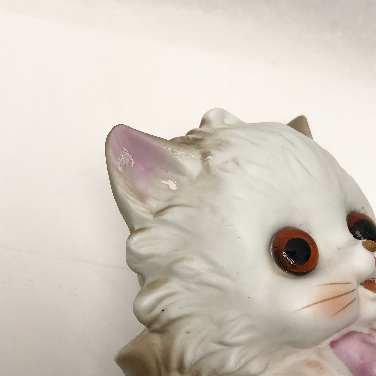 Retro Ceramic Kitten Nightlight Lamp