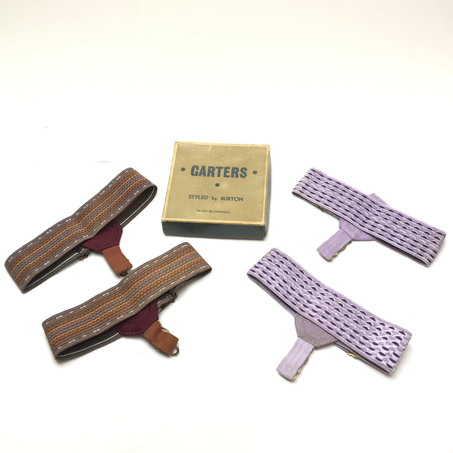 2 Pairs of Men’s Sock Garters with an Original Box