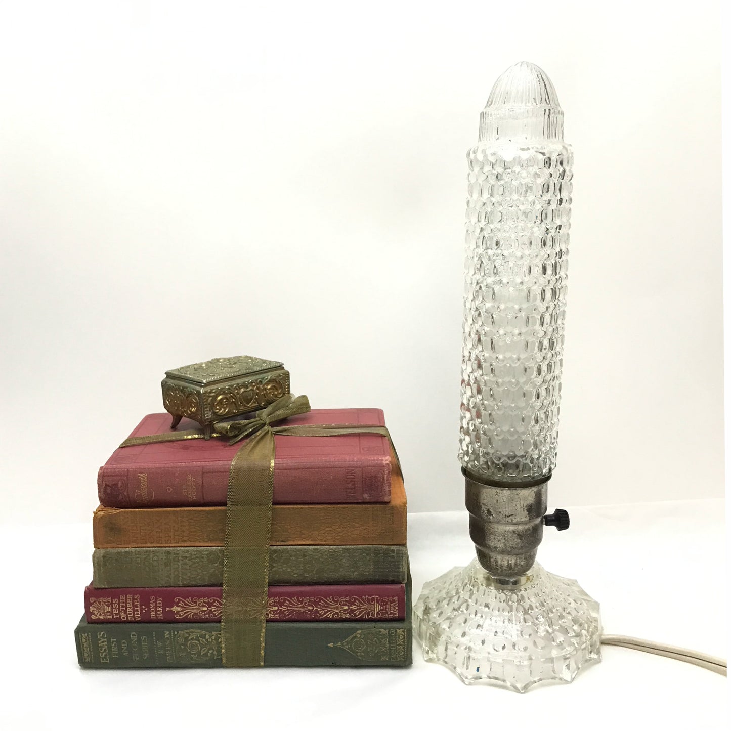 Vintage Torpedo Lamp, Bullet Lamp, Tabletop Lighting, Art Deco Style