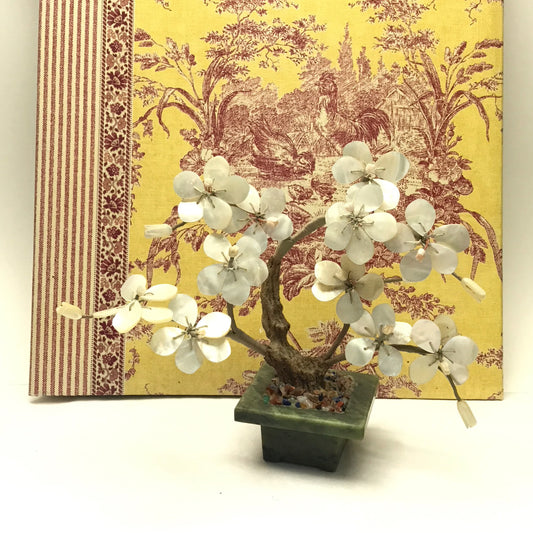 Stone and Mother of Pearl Miniature Cherry Blossom Tree