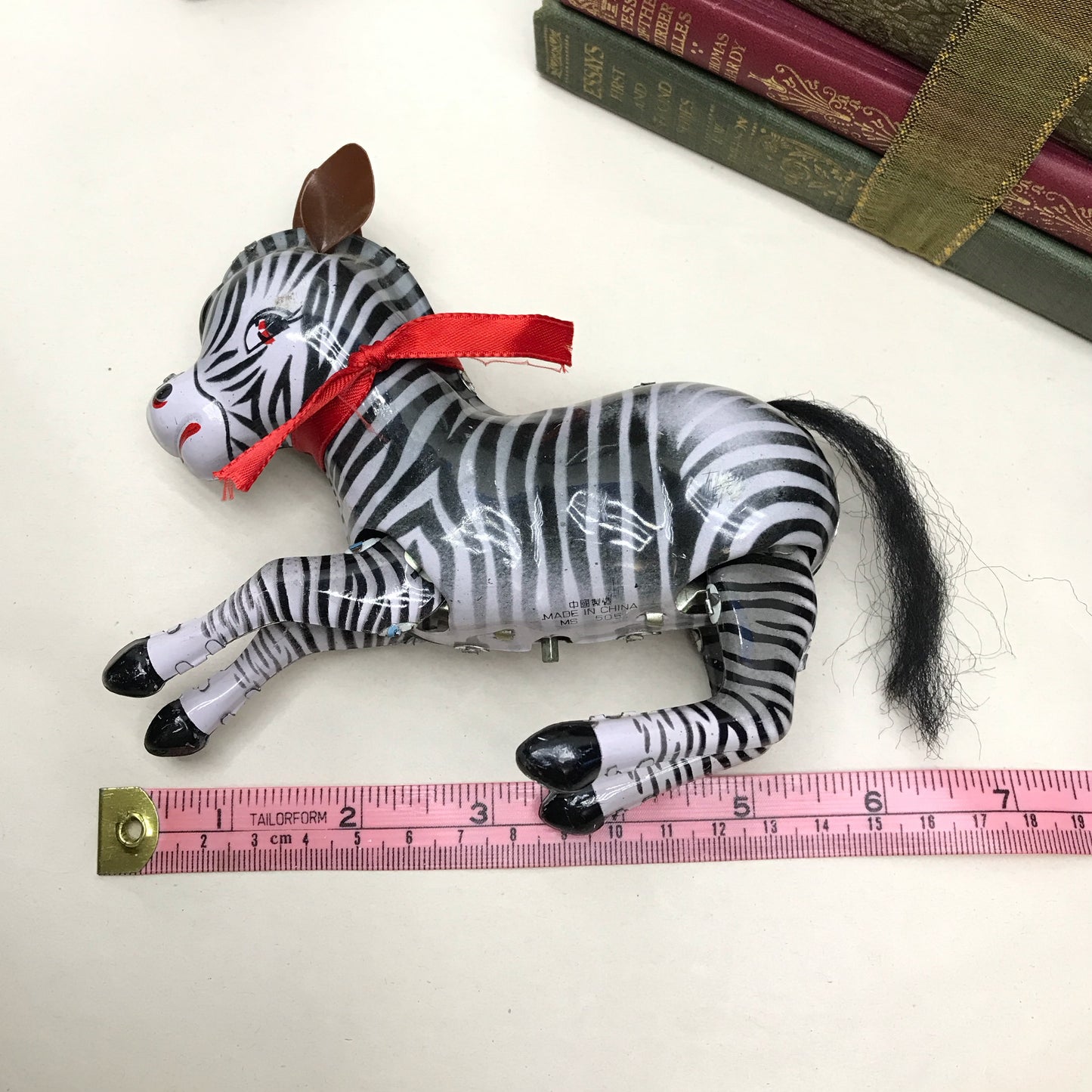 Tin Toy Wind Up Zebra (Non-Functional)