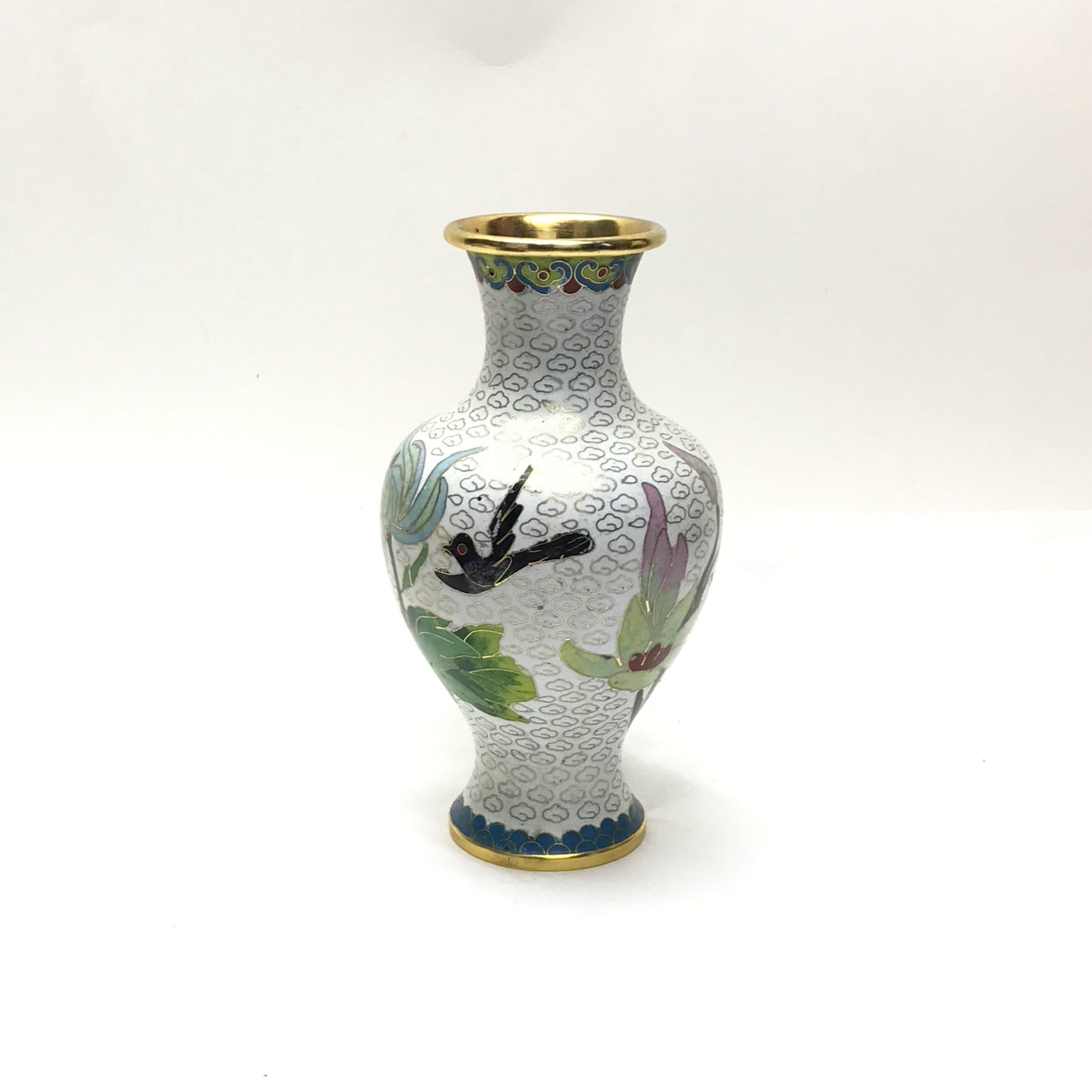 Chinese Cloisonné Vase, 6 inches