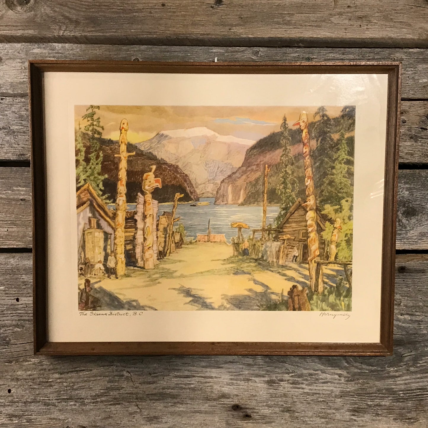 The Skeena District Nicholas Hornyansky Aquatint Print