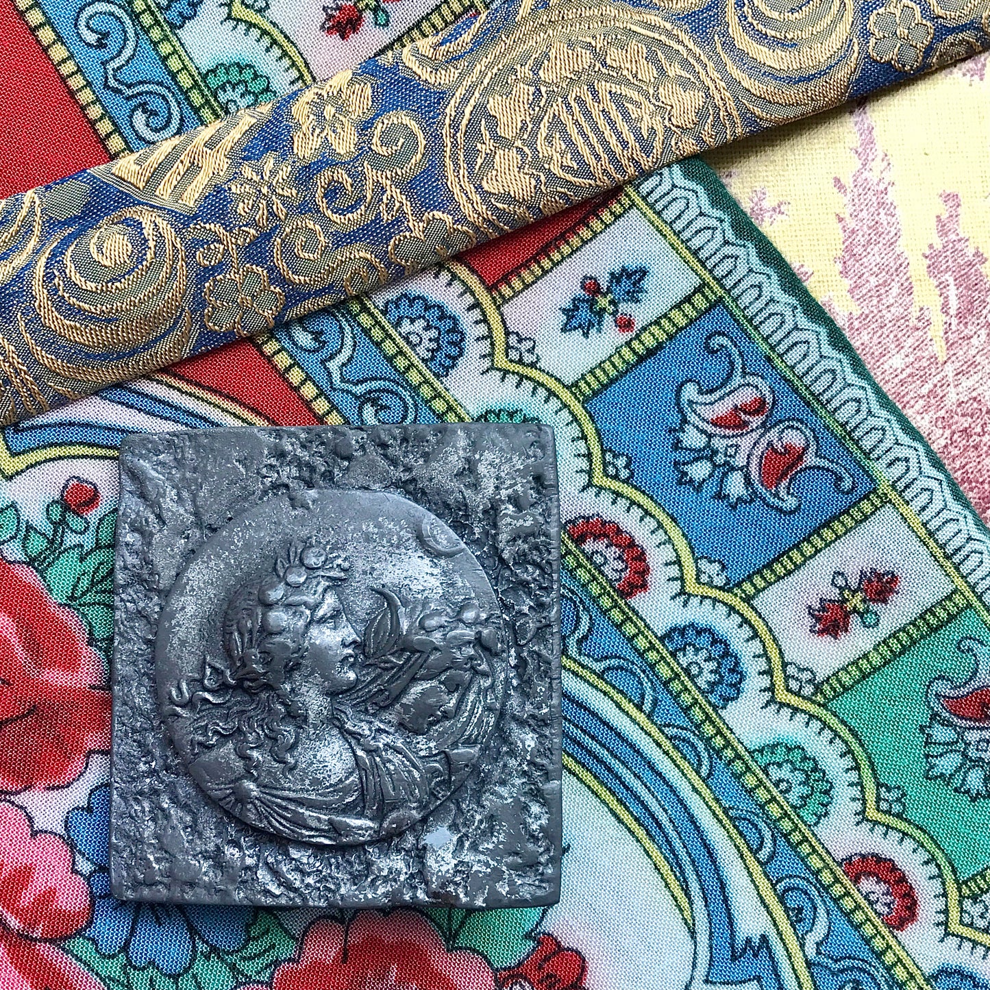 Art Nouveau Britannia Metal Belt Buckle