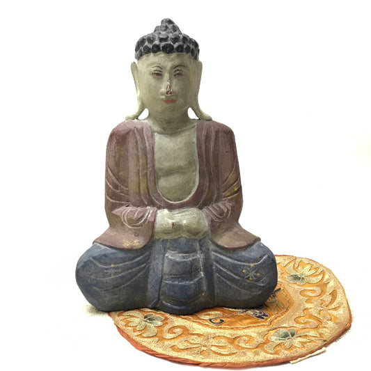 Wooden Buddha Figurine