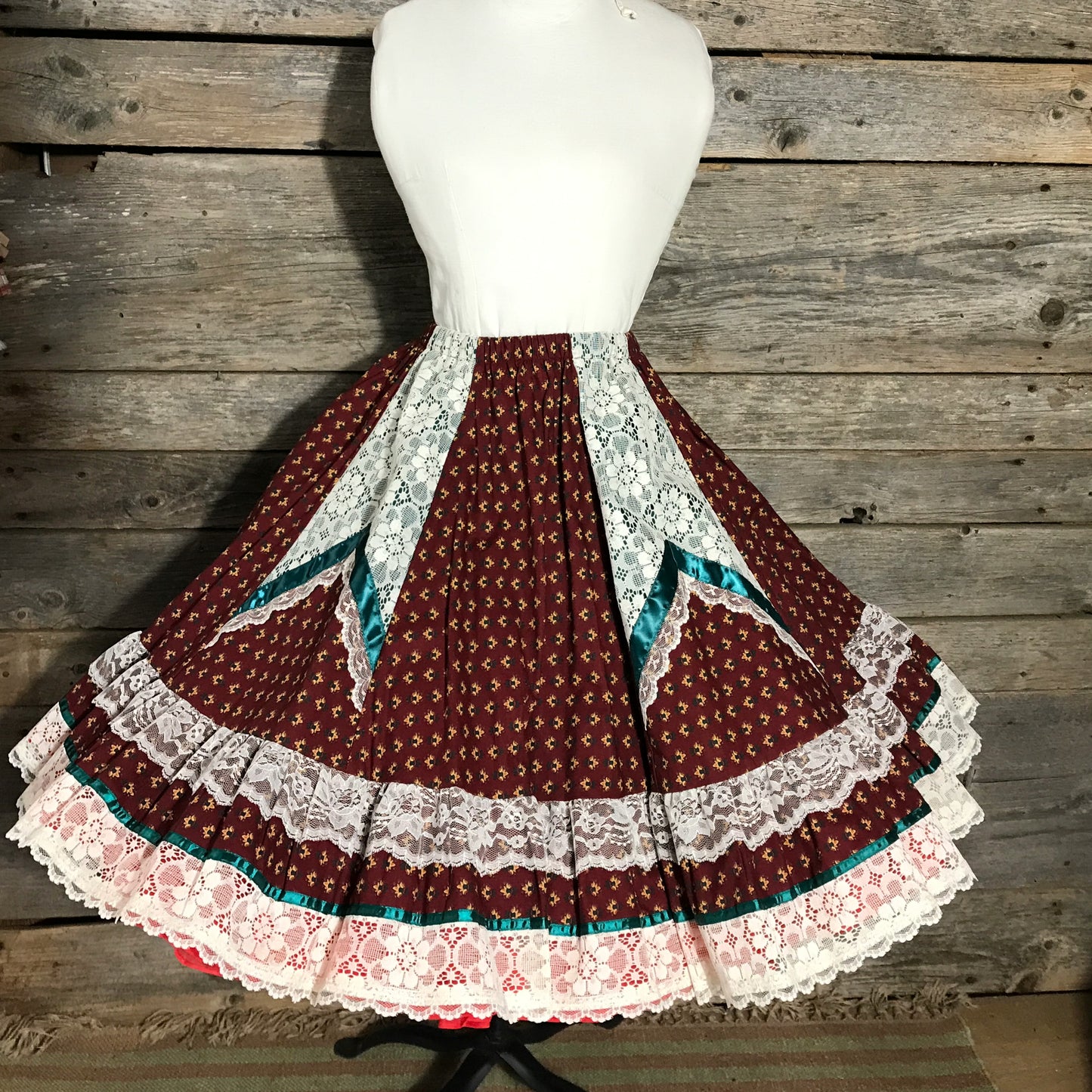 Square Dancing Skirt, Pitchfork Brand, Size L