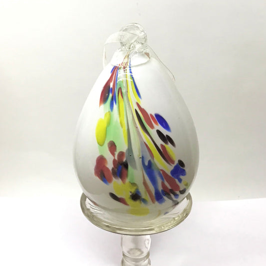 Vintage Murano Glass Hand Blown Hanging Ornament, Window Decor, Shelf or Table Decor, SMALL FAULT