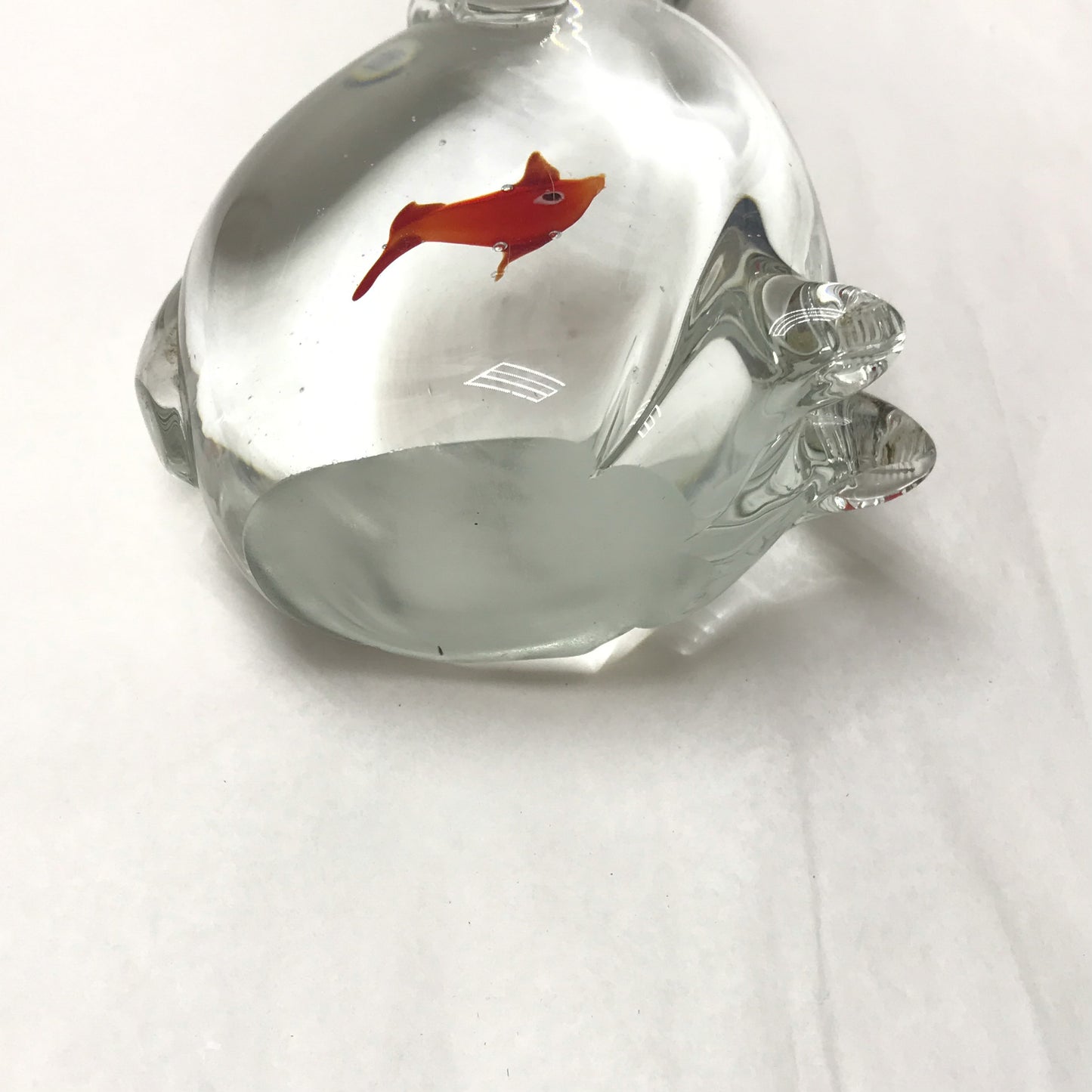 Cat Shaped Glass Paperweight