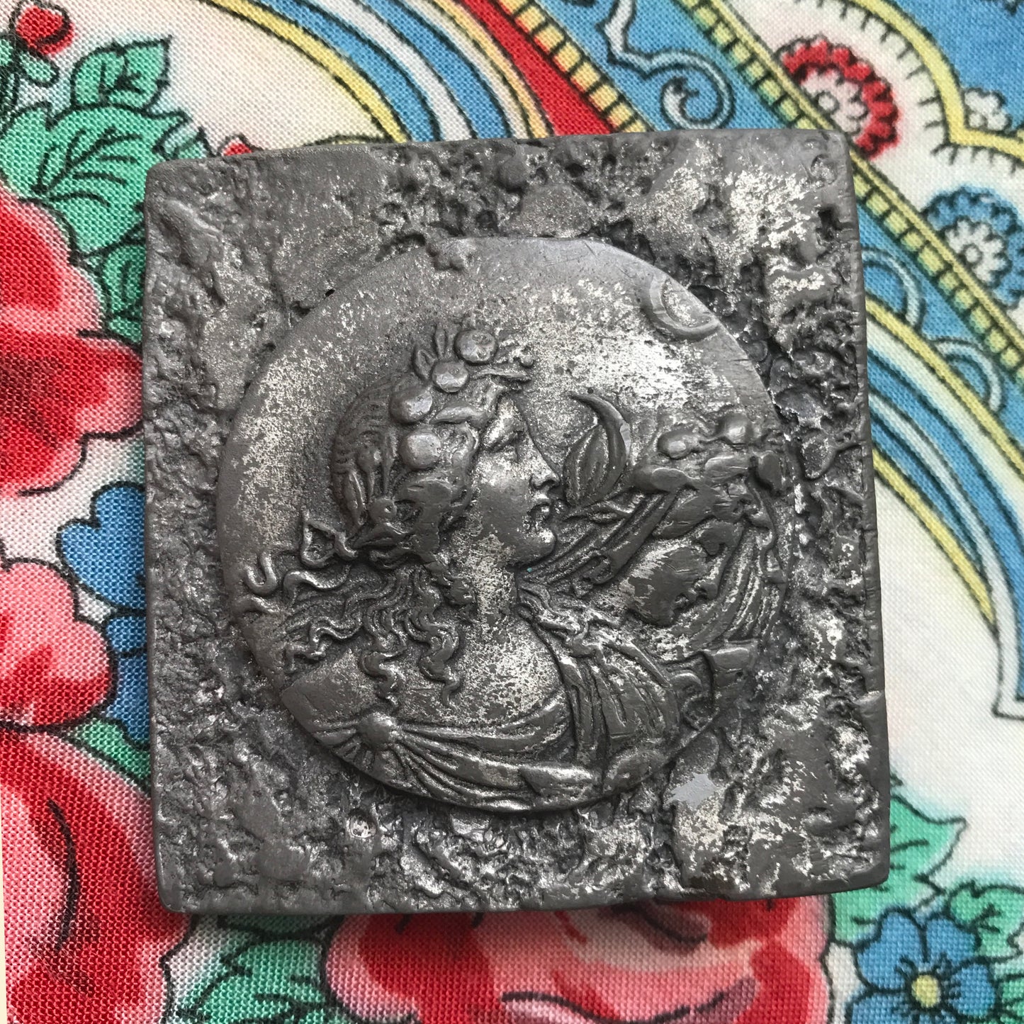 Art Nouveau Britannia Metal Belt Buckle