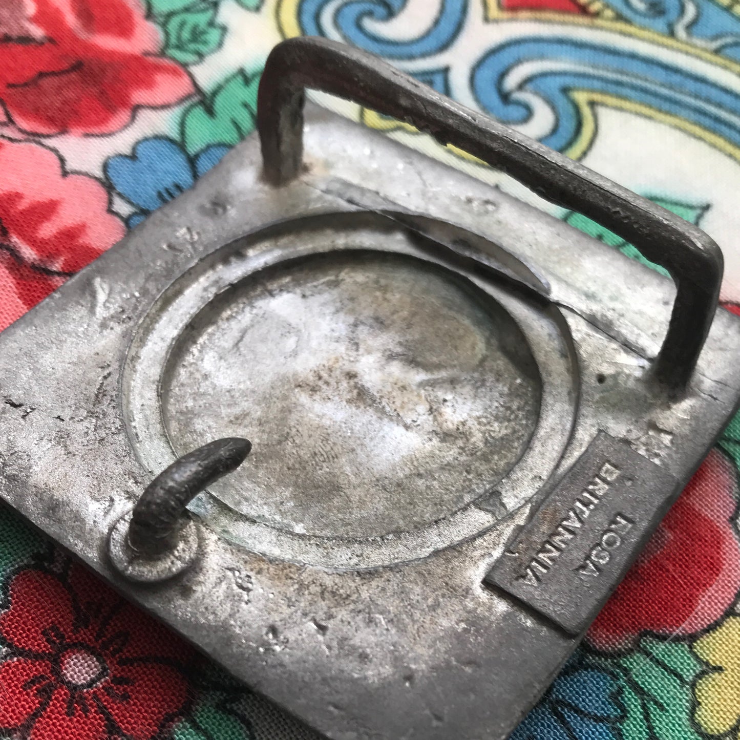 Art Nouveau Britannia Metal Belt Buckle
