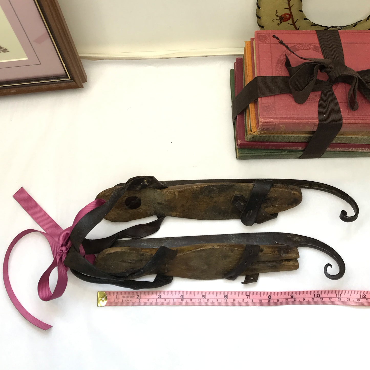 Victorian Ice Skates with Curled Toes, Non-Matching Pair