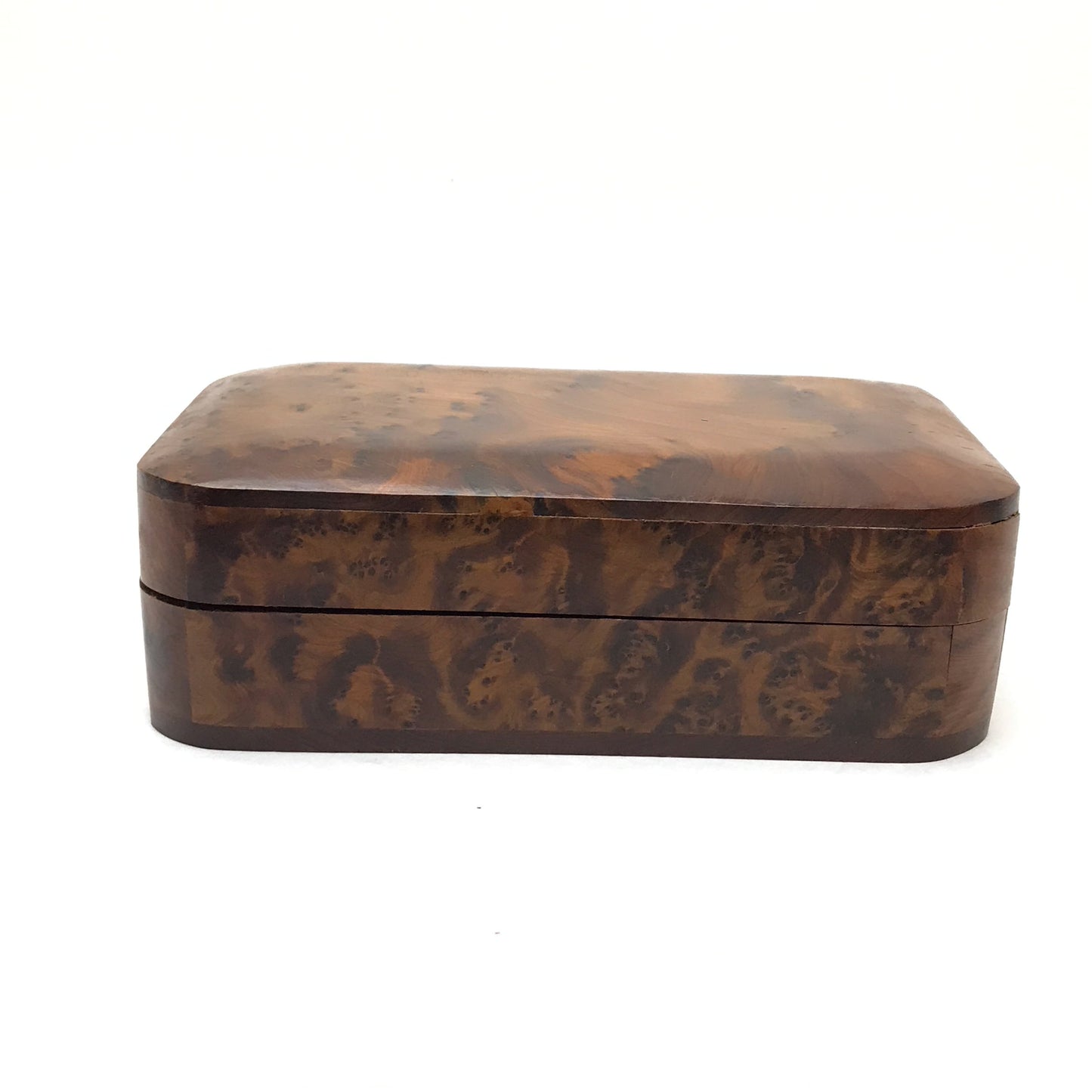 Burl Wood Box, Cypress Thuya Wood Jewellery Stash Box